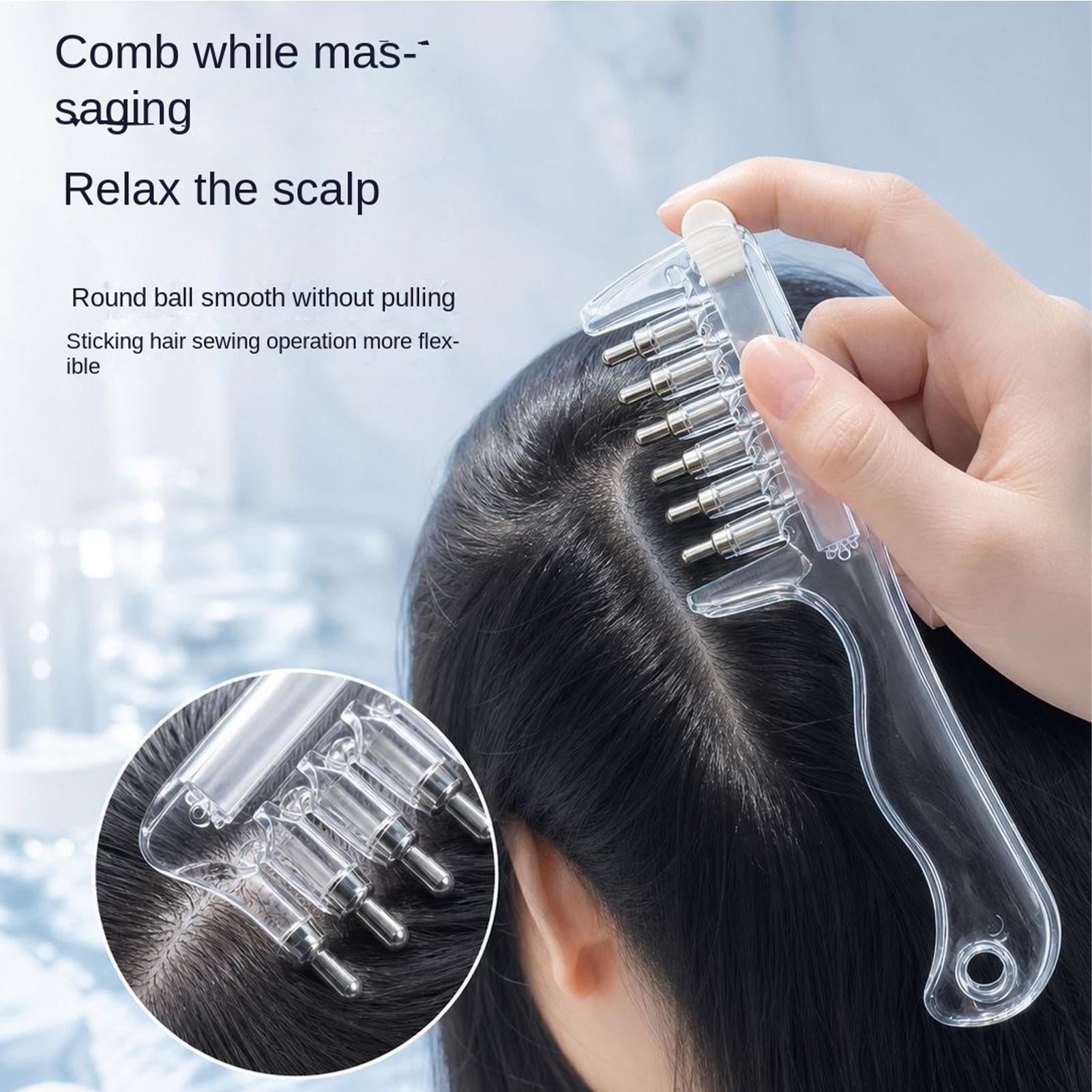 Hair Care Essential Oil - 1PC Portable Transparent Hair Root Comb