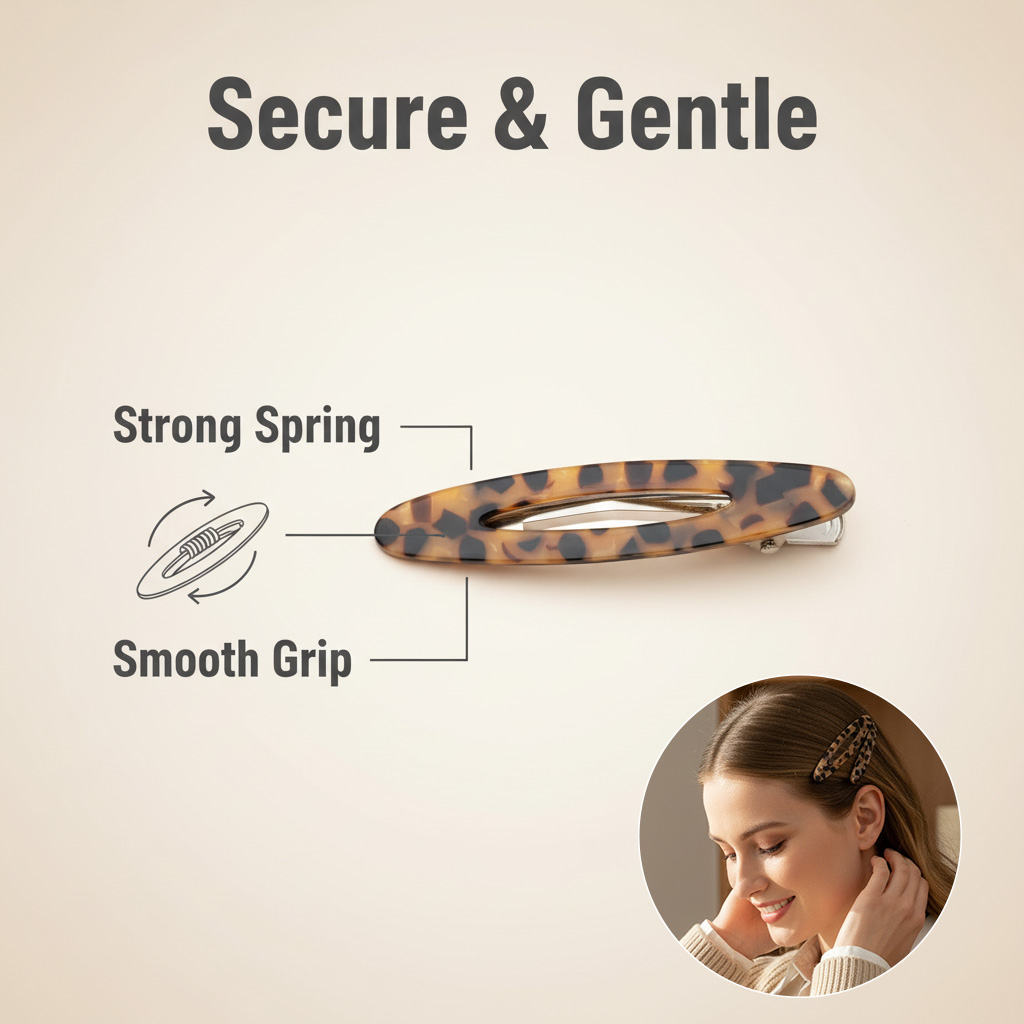 2pcs/Set Elegant Acetate Oval  - Bobby Pin Bulk review and price