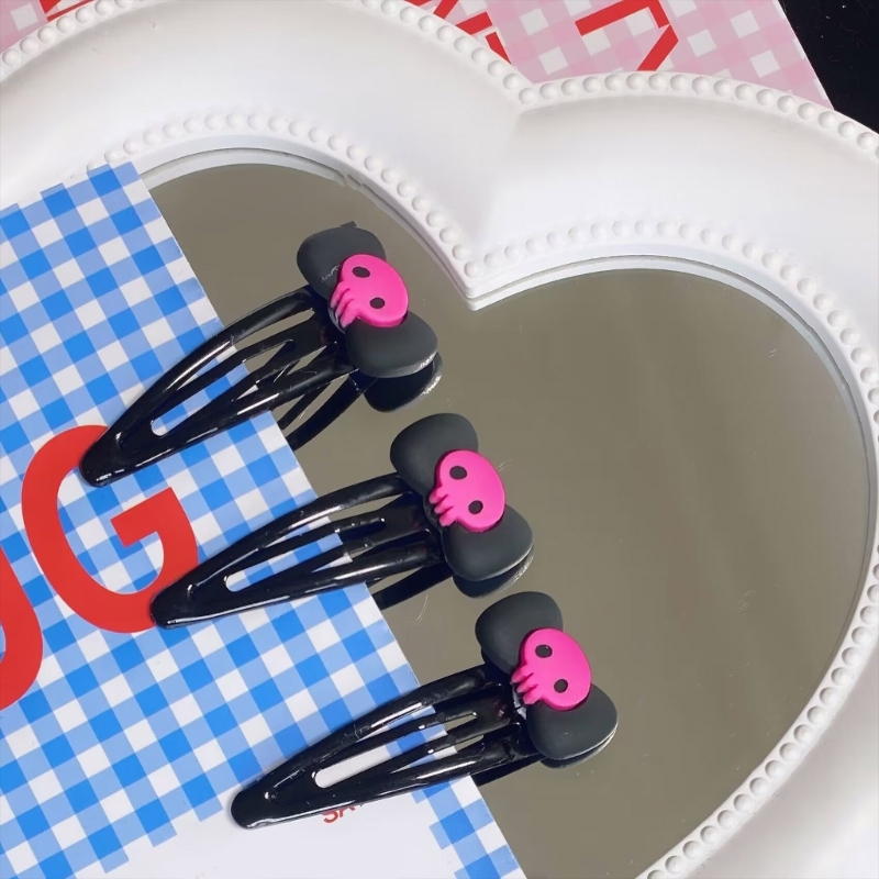 Skull Hairpin Bows Barrettes   - Bobby Pin Bulk review and price