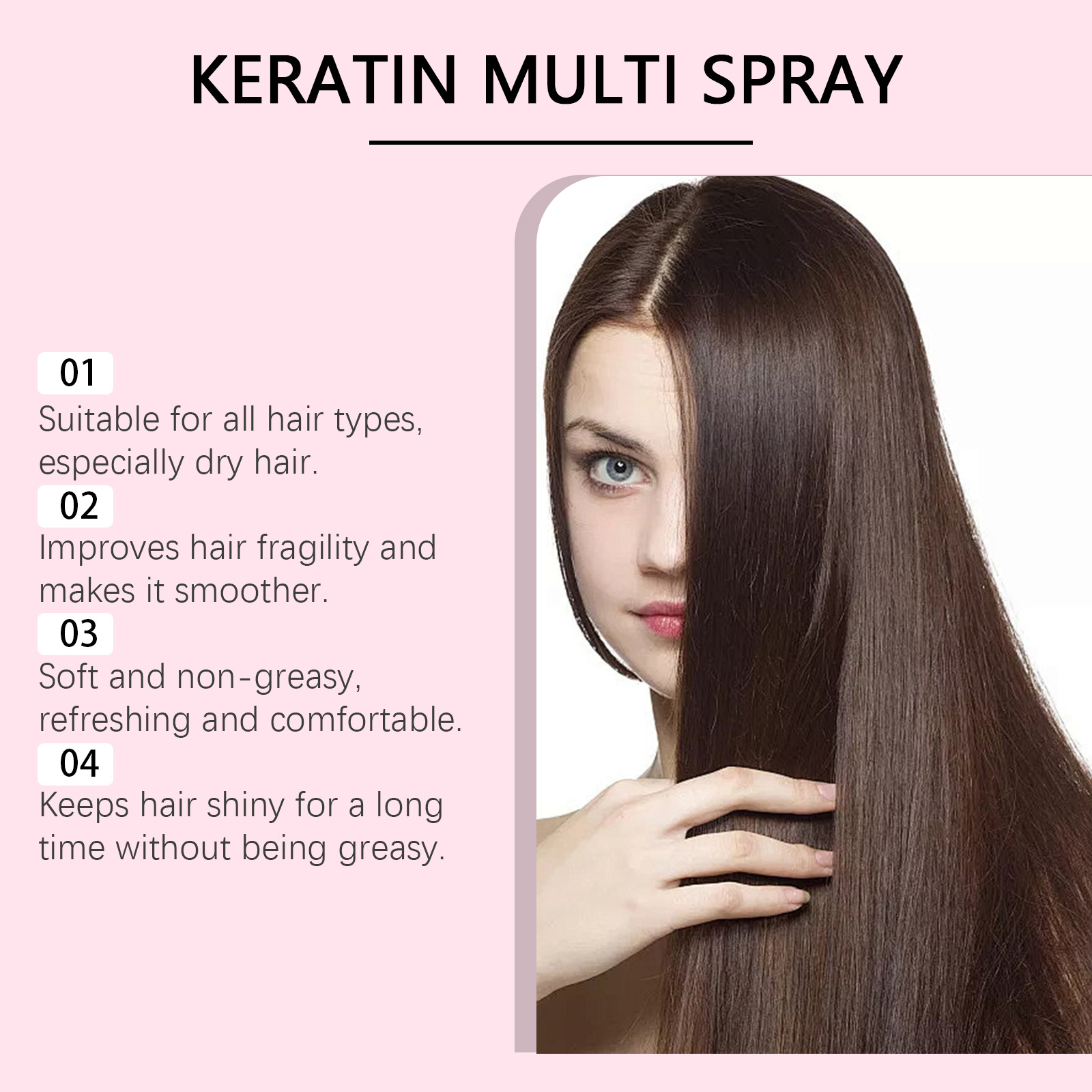 Keratin Hair Spray Leave-In Co - Hair Care Heat Protectant review and price