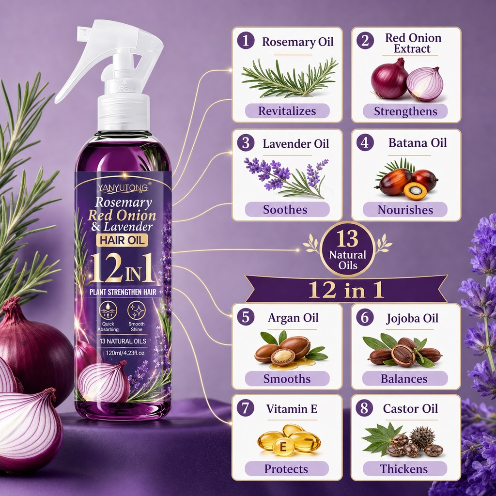 120ml Rosemary and Onion Hair  - Hair Care Heat Protectant review and price