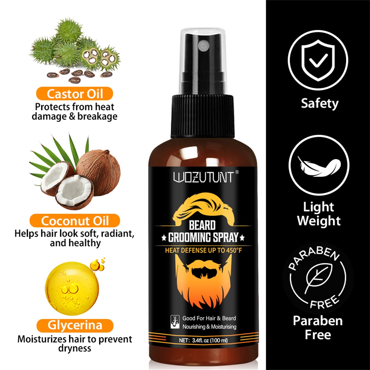 Beard Grooming Spray Protect H - Hair Care Heat Protectant review and price