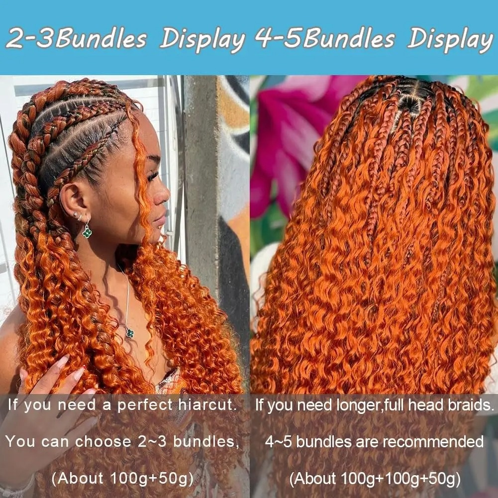 Boho Braids Human Hair 100g/PC - Hair Care Orange review and price
