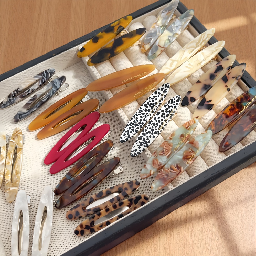 2pcs/Set Elegant Acetate Oval  - Bobby Pin Bulk review and price