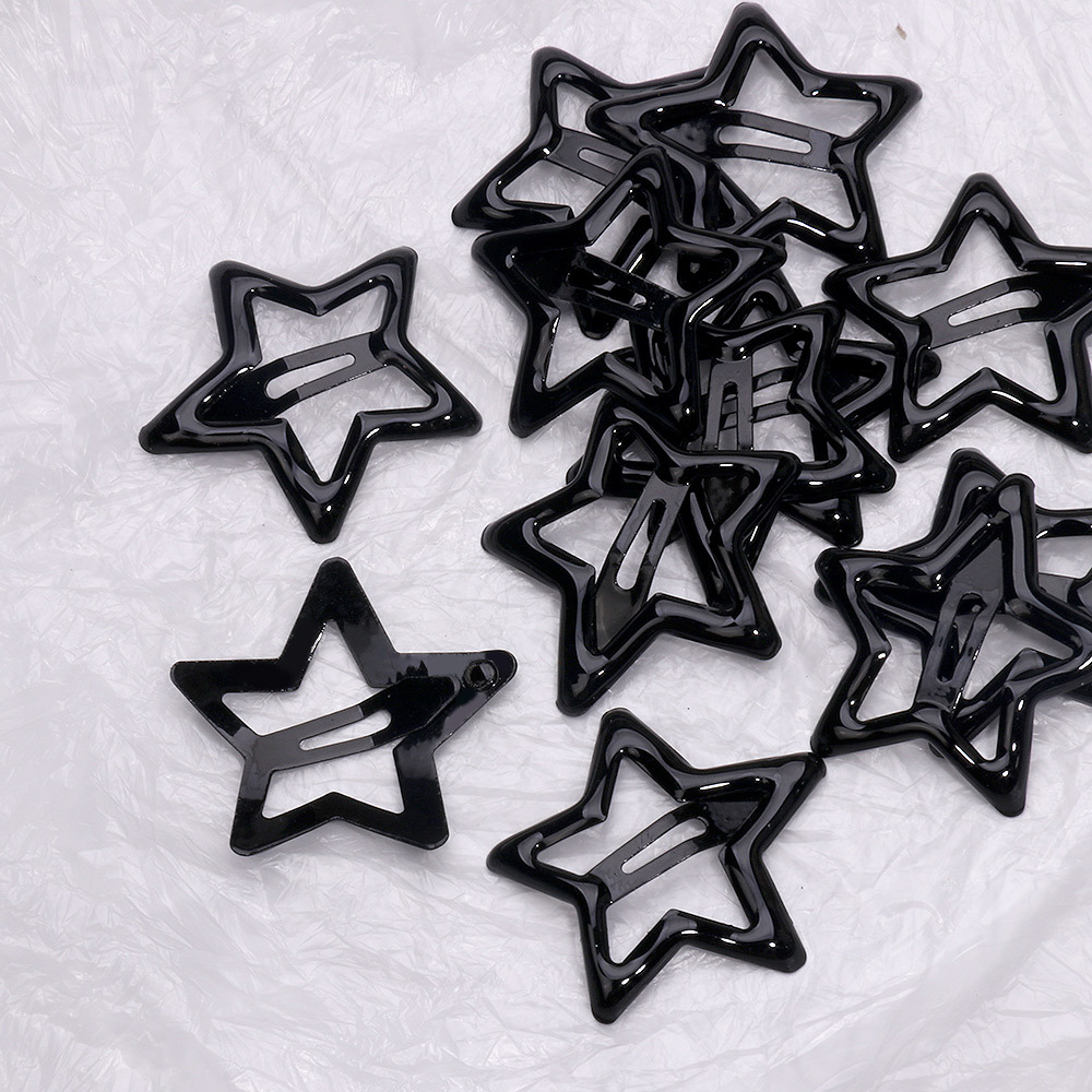 Y2K Girls Black and Grey Star  - Bobby Pin Bulk review and price