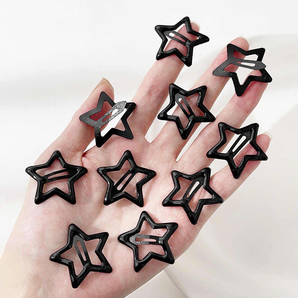 Y2K Girls Black and Grey Star  - Bobby Pin Bulk review and price