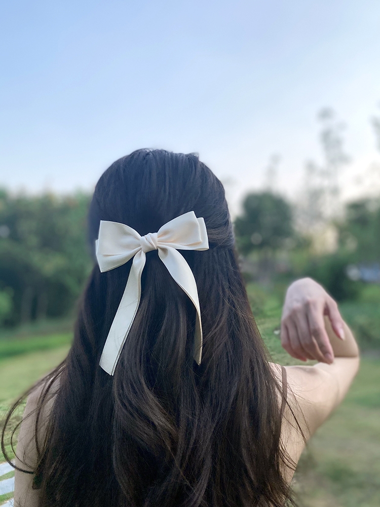 Korea Elegant Long Ribbon Bow  - Bobby Pin Bulk review and price