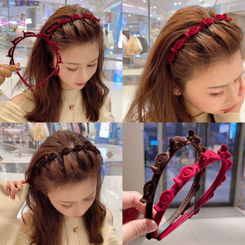 1/3 Pcs Flocking Braided Headb - Hair Care Baby review and price