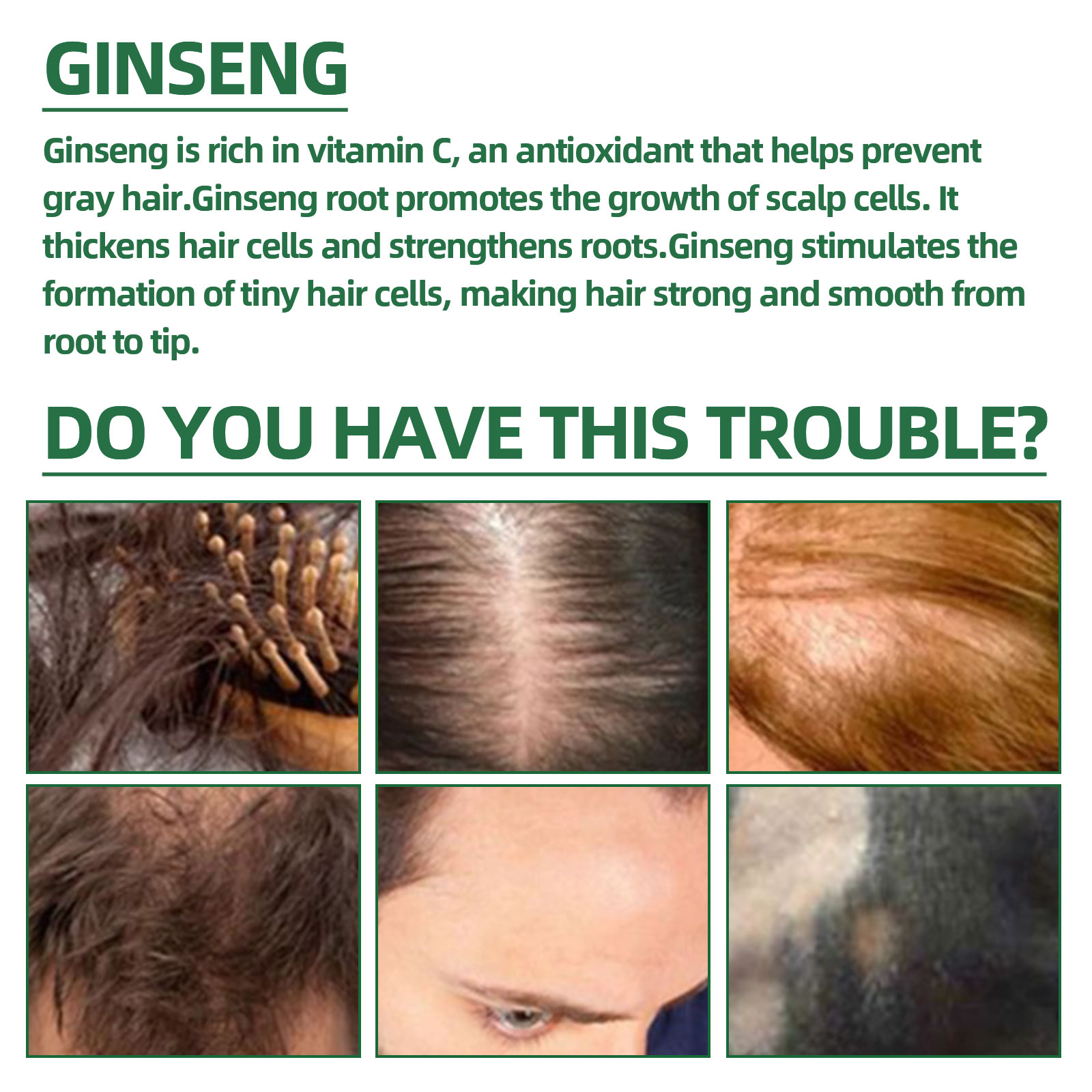 Natural Herbal Ginseng Hair Ca - Hair Care Natural Products review and price