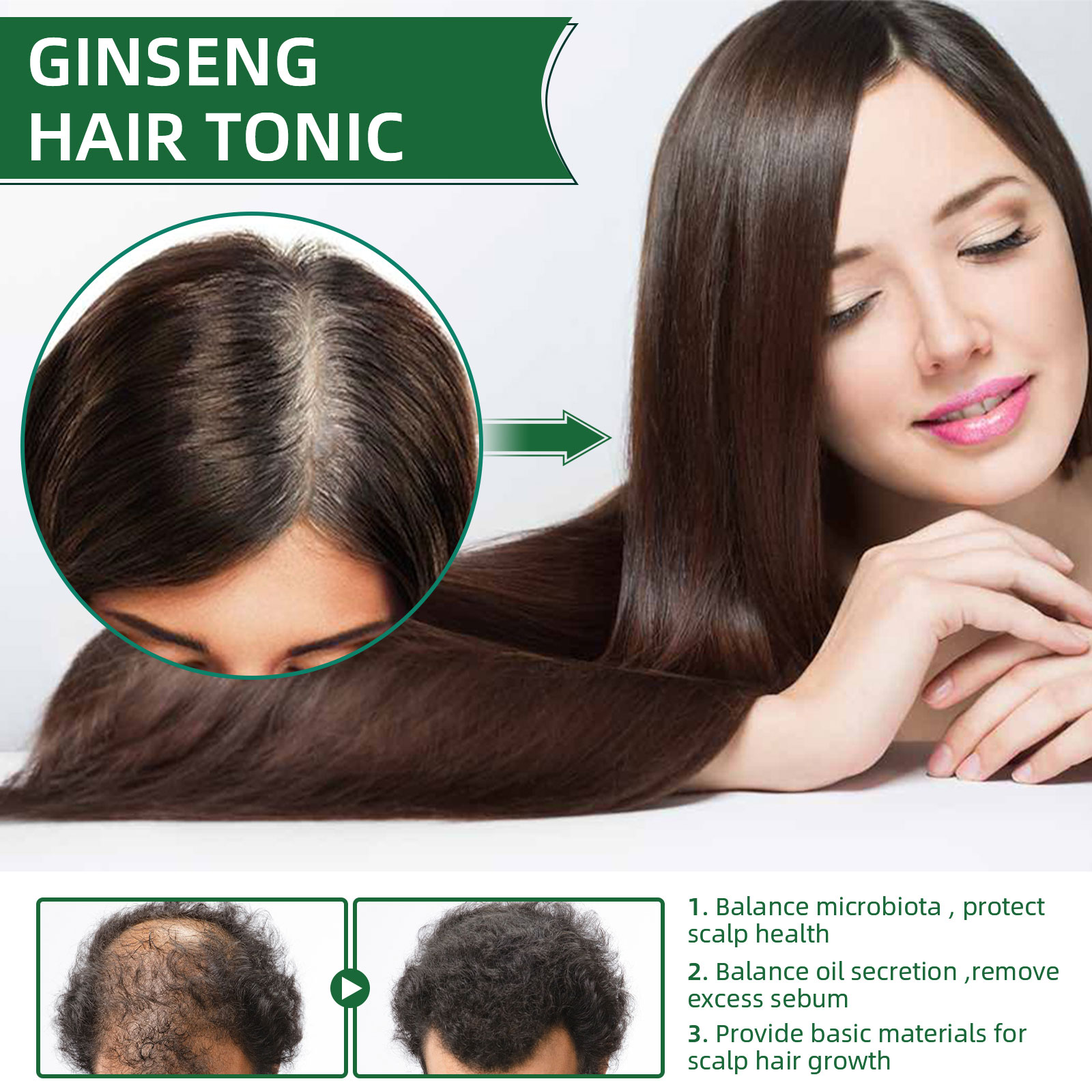 Natural Herbal Ginseng Hair Ca - Hair Care Natural Products review and price