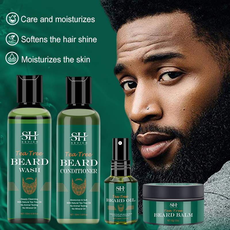 Tea Tree Beard Oil Set For Men - Hair Care Natural Products review and price